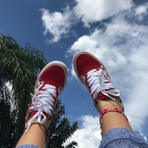 Red Checkered Old School Vans